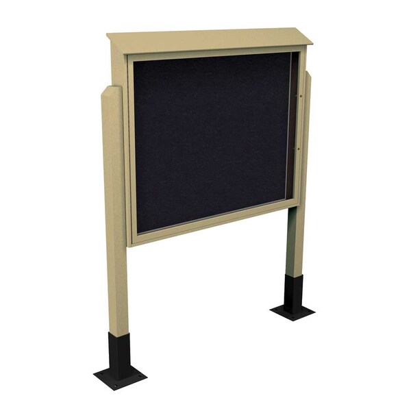 Sliding Door Indoor Enclosed Corkboard, 4